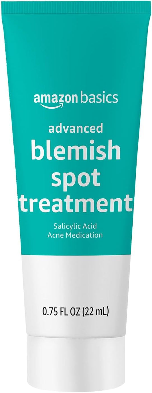 Amazon Basics Advanced Blemish Spot Treatment with 2% Salicylic Acid Acne Medication, 0.75 Fluid Ounces, 1-Pack