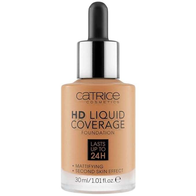 Catrice | HD Liquid Coverage Foundation | High & Natural Coverage | Vegan & Cruelty Free (065 | Bronze Beige)