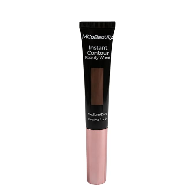 MCoBeauty Instant Contour Beauty Wand, Medium/Dark, Sculpt & Define for a Natural Contour, Vegan, Cruelty Free Cosmetics