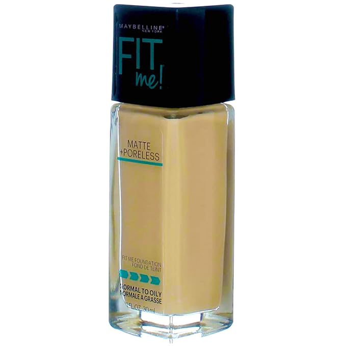 Maybelline New York Fit Me! Matte + Poreless Foundation, Classic Ivory [120] 1 oz (Pack of 5)