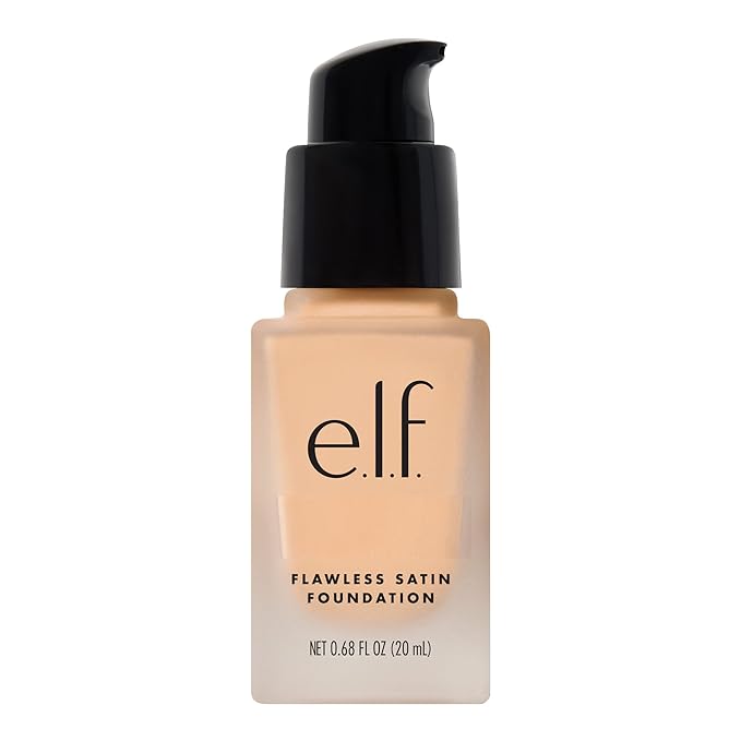 e.l.f. Flawless Finish Foundation, Improves Uneven Skin Tone, Lightweight, Medium Coverage & Semi-Matte, Vegan & Cruelty-Free, Bisque, 0.68 Fl Oz