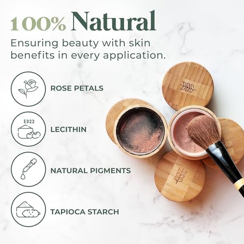 Dr. Lily Ros- All-Natural Blush, Bronzer & Shimmer – Plant Based No Harsh Chemicals, No Parabens or Synthetic Fragrances 100% Natural Formula Safe for Sensitive Skin (Elegance)