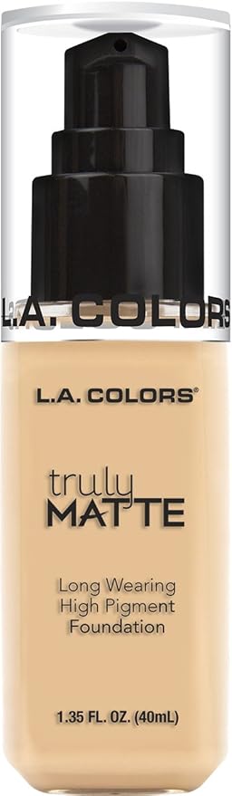 L.A. COLORS Truly Matte Foundation, Porcelain CLM351