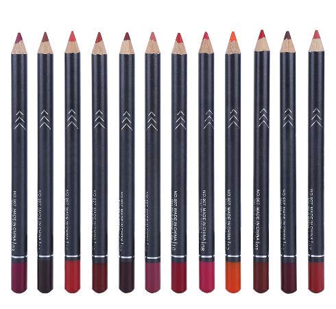 12 Colors Lip Liner Pencil, Lip Makeup Soft Pencils, Mattee Waterproof Lip Liner Pencil Lipstick Pen Long-lasting Comestic Tool Matte Lip Liner Pencil Set