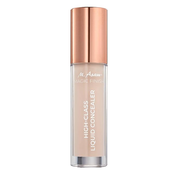M. Asam MAGIC FINISH HIGHCLASS LIQUID CONCEALER Ivory (0.13 fl oz) - 4-in-1 Concealer With Mimic-Lift complex & High Coverage For Dark Circles & Blemishes, Vegan Make Up With Illuminating Pigments
