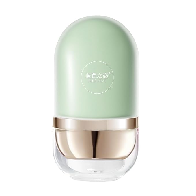 BLUE LOVE 2 in 1 Color Changing Face Primer Liquid Foundation, Makeup Primer for Face Before Makeup, Oil Control Moisturizing Color Corrector Base Primer Makeup, Smooth Skin for Flawless (Mint Green)