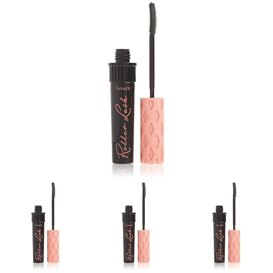 Benefit Cosmetics Roller Lash Super Curling & Lifting Mascara in Black 0.3 oz (Pack of 4)