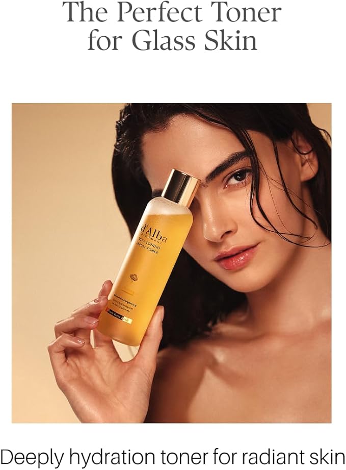 d'alba Piedmont White Truffle Vita Toning Serum Toner, Glass Skin with Double Vitamin Skincare, Face Moisturizer, (6.09 fl. oz)