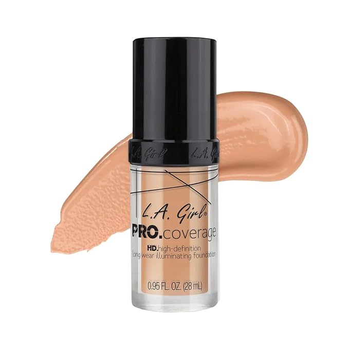 L.A. Girl Pro Coverage Liquid Foundation, Porcelain, 0.95 Fl Oz