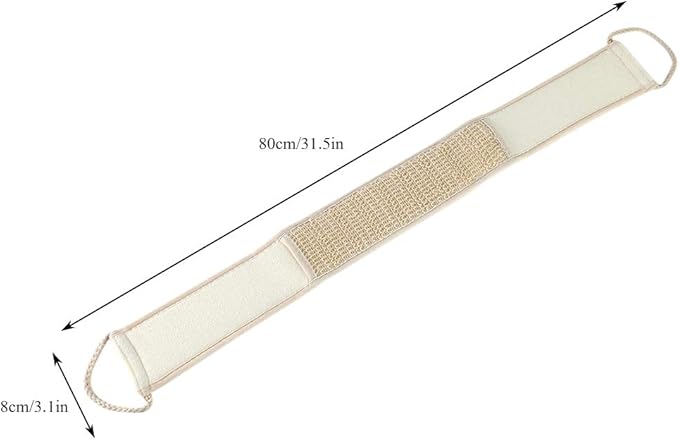 Back Scrubber for Shower Exfoliating Back Cloth Body Extended Length Scrubber Towel Exfoliating Stretchable Pull Strap Wash Cloth for Bath Body Scrub Washcloth