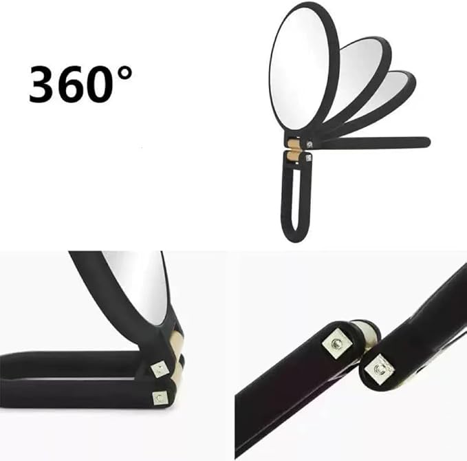 30x Magnifying Mirror Double Side Handheld Mirror 30X/1X Magnifying Hand Mirror with Stand Foldable Travel Mirror Makeup Mirror for Desk Women (Green)