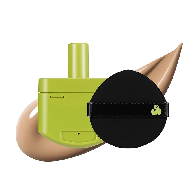 UNLEASHIA Foundation Makeup Healthy-Green Cushion Refill - 15g, Lightweight Buildable Coverage, Vegan Makeup, Natural Satin Finish(24N)