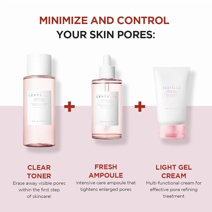 SKIN1004 Madagascar Centella Poremizing Light Gel Cream 2.53 fl.oz (75ml) | Tightens Pores | Soothes Irritated Skin
