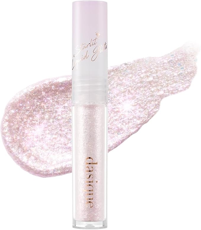dasique Starlit Jewel Liquid Glitter (03 Purple Sparkling) | Twinkle Glitter Shadow | Long-lasting | Multi-dimensional sparkle finish | Quick drying | Multipurpose