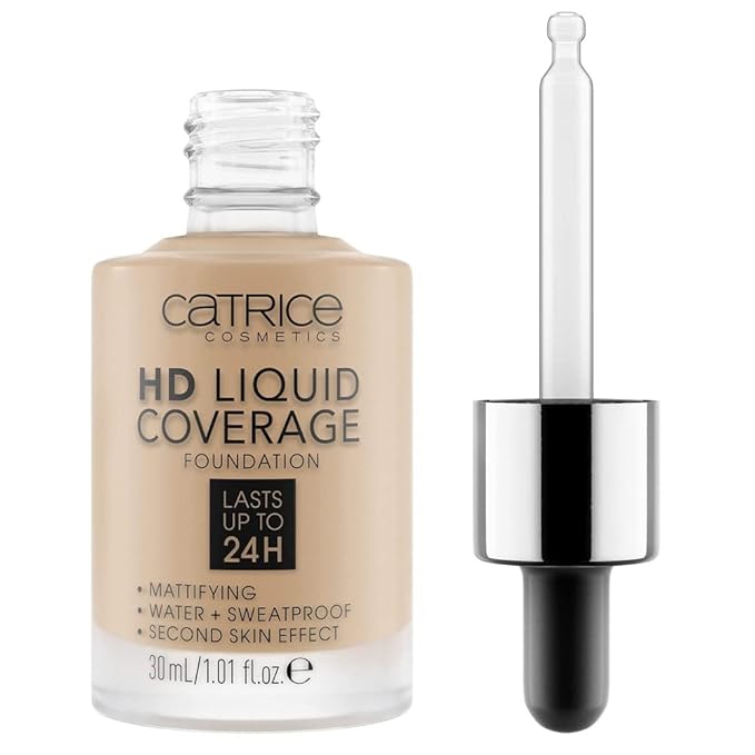 Catrice | HD Liquid Coverage Foundation | High & Natural Coverage | Vegan & Cruelty Free (035 | Natural Beige)