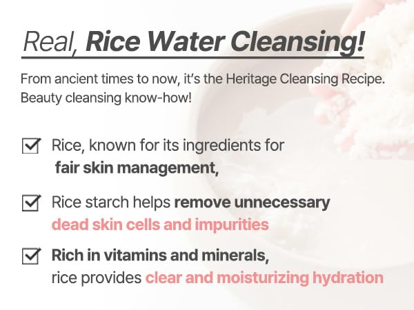 AQUA RICE FOAM CLEANSER | Facial Cleanser, Rice Extract Rice Powder Cleanser with Mild Cleansing, Glycerin,Vegan, Face Wash, Korean Skincareㅣ 80ml 2.7 Fl Oz