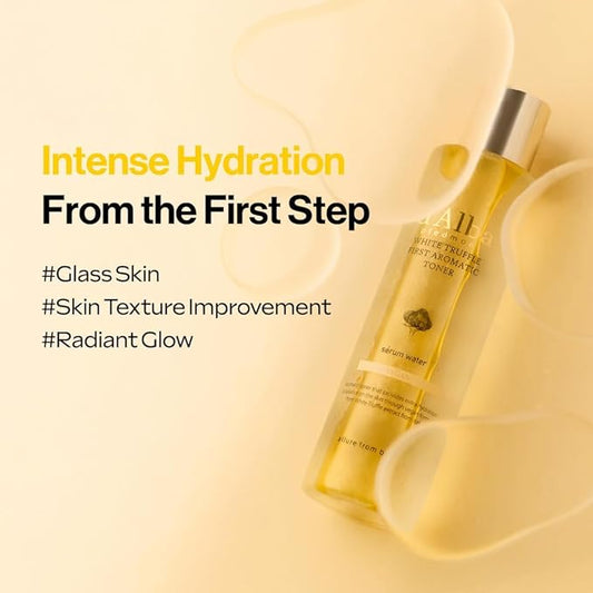 d’Alba Italian White Truffle First Aromatic Toner, Vegan Skincare, Gentle Hydrating Toner with White Truffles, Weakly Acidic, Skin Texture Enhancement, Surfactant Free (5.24 fl oz.)