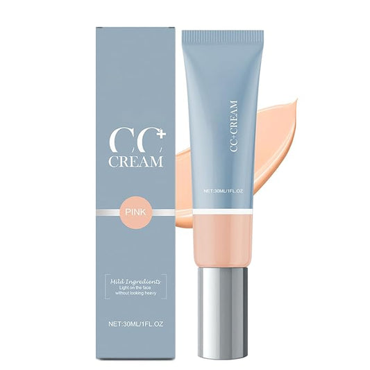 Cc Cream for Older Women, Cc Cream Liquid Foundation, Moisturizing, Non-sticky, 1.8 fl oz/30ml (Skin Color, S)