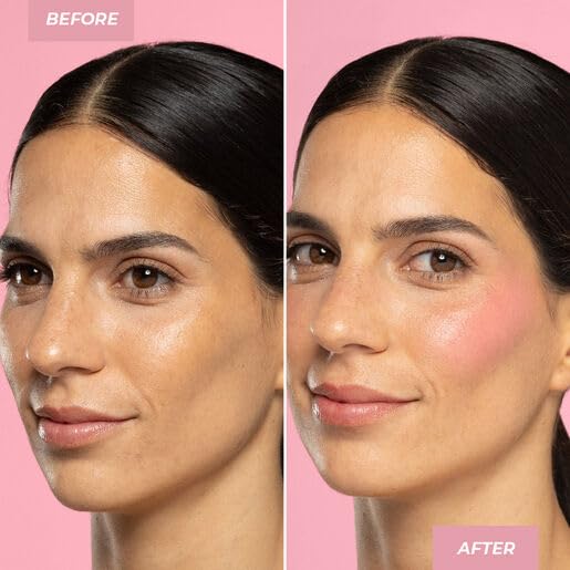 MCoBeauty Glow Up pH Powder Blush - Rosy Pink, Customizable Matte Blush, Vegan, Cruelty Free Cosmetics