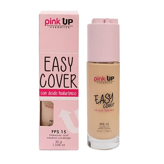 Easy Cover Liquid Makeup| Foundation Make Up| Tinted Moizturizer for face| Liquid Make Up| Medium coverage| Water base| Alcohol free| Model PKEC500