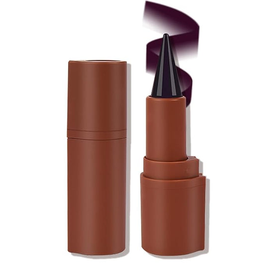 2 in 1 Lip Liner Pencil and Lipstick Lip Combo Set, Matte Nude Black Dark Brown Red Lip Liner, Smooth Creamy Lip Pencil, High Pigmented Non-Smudging Waterproof Long Lasting Lip Makeup 05#