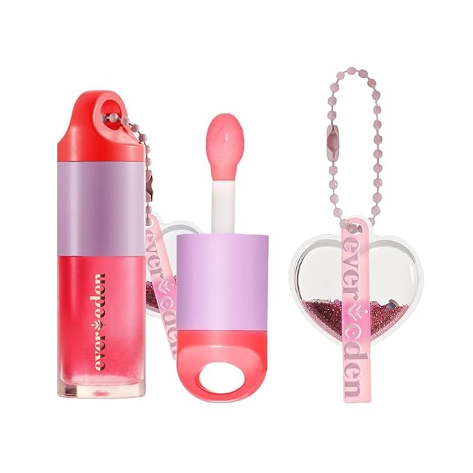 Evereden Kids Tinted Lip Gloss: Sheer Red - Non Toxic, Vegan Clean Makeup for Kids - Soothing & Hydrating Lip Gloss with Cherry, Peach, & Cranberry Oils