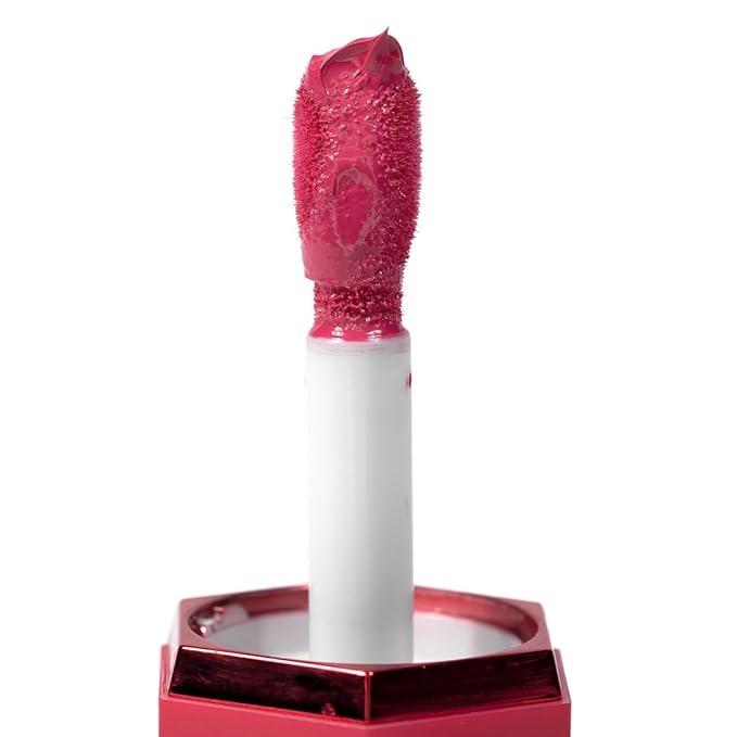 Palladio Liquid Blush for Cheeks & Lips 2-in-1 Makeup, Weightless Cream Formula, Smudge Proof Long-Wearing Pigmented, Natural Look, Dewy Finish, Deep Fuchsia