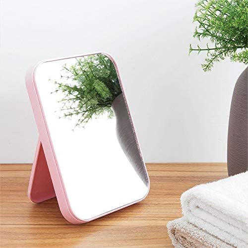 Coobbar Foldable Princess Mirror - Portable, Simple & Square - Perfect for Women (Pink)