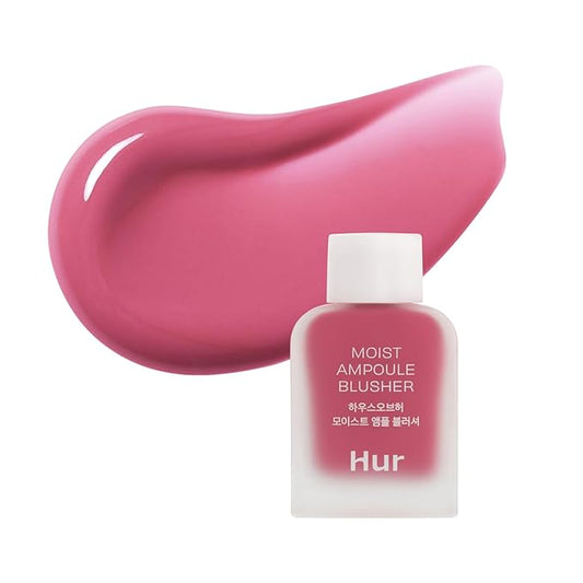 Moist Ampoule Blusher with 50% Moisture Essence | Hydrating & Long-Lasting Blush | 0.33 fl. oz. (9 Shades) - Pink Rosie