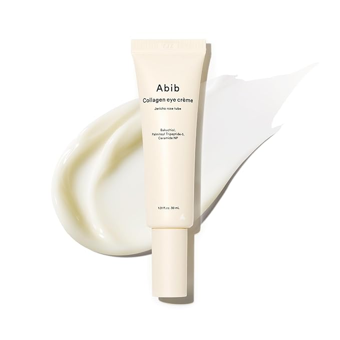Abib Collagen Eye Crème Jericho Rose Tube for Dark Circles and Puffiness, Under Eye Fine Lines