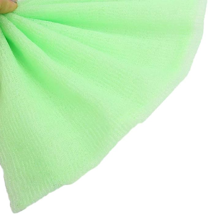 Leadigol 3PCS Exfoliating Washcloth Towel, Japanese Washcloth Nylon Beauty Skin Bath Wash Towel, Beauty Washcloth Sponge Loofah Body Scrubber, Mesh Bath Shower