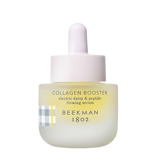 Beekman 1802 Collagen Booster Electric Daisy & Peptide Firming Face Serum - Fragrance Free - 0.5 fl oz - Boosts Collagen Production & Tightens Skin - Good for Sensitive Skin - Cruelty Free