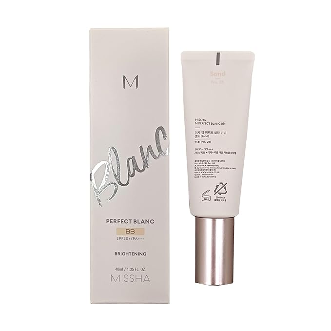 lightness & Brightening Makeup for MISSHA M Perfect Blanc BB Creams(1.35fl.oz.),No. 23 Sand