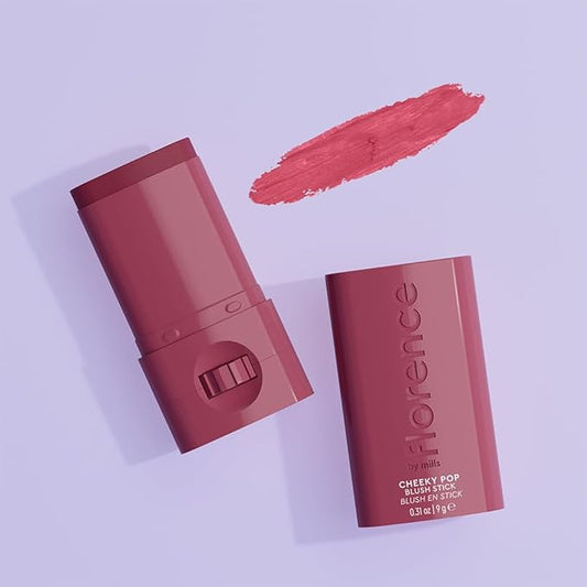 florence by mills Cheeky Pop Blush Stick, Lavish Lina (bright berry), 0.31 oz/ 9g