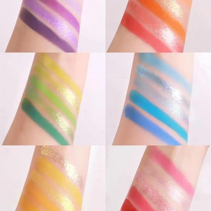 30 Color Rainbow Eyeshadow Palette - Highly Pigmented Mattes, Glitter & Shimmers - Blendable, Long Lasting & Waterproof - Professional Makeup Palette Gift Set