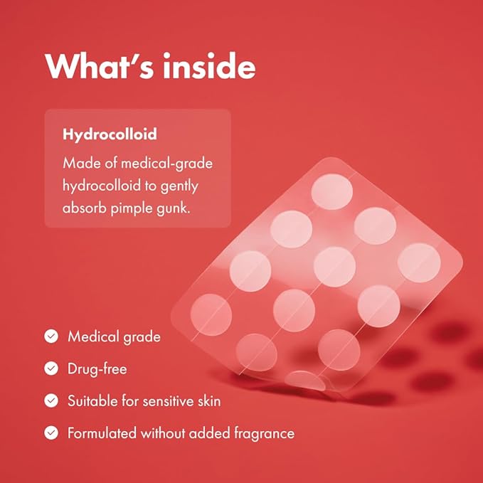 Mighty Patch™ Original patch from Hero Cosmetics – The #1 Hydrocolloid Acne Pimple Patch for Shrinking Zits and Whiteheads in 1 use; Nighttime Spot Stickers for Face and Skin (75 Count)