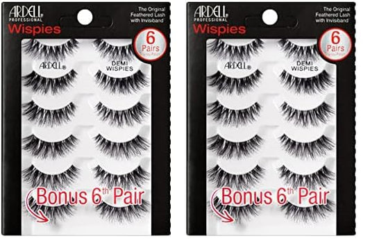 Ardell False Eyelashes Demi Wispies Black, 2 pack (5 pairs per pack)