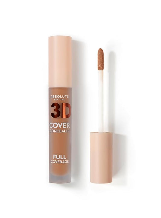 Absolute New Yor 3D Cover Concealer, Full Coverage Concealer for Flawless Skin, Long-Lasting Formula, Ideal for Concealing Imperfections