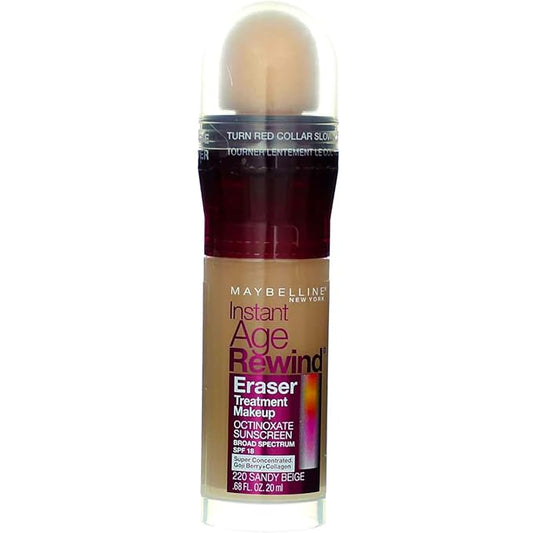 Maybelline New York Instant Age Rewind Eraser Treatment Makeup, Sandy Beige [220] 0.68 Ounce