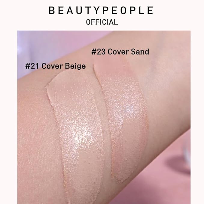 BEAUTYPEOPLE Full Cover Cushion Natural Long Lasting Make Up Liquid Foundation_#21 Cover Sand_Ver2