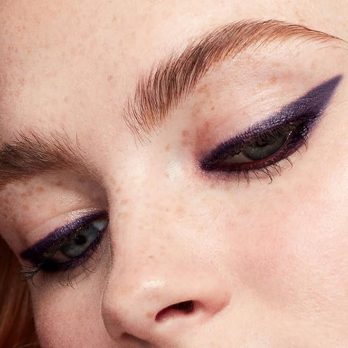 MAKE Beauty Continuum Waterproof Gel Eyeliner Pencil. Creamy, Pigmented Multi-Use, including Waterline with Built-in Sharpener and Blending Brush. Smudge-Proof Makeup. Shade - Violet Abyss, Purple