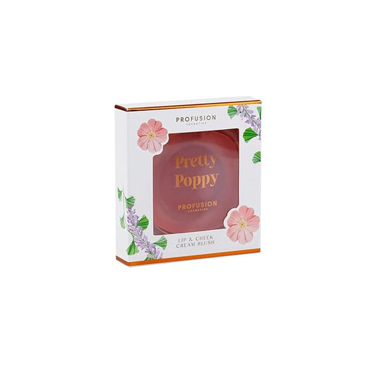 Profusion Cosmetics Petal Perfect Lip and Cheek Cream Blush, Multi Use Cream for Intense Colourpop and Soft Tinted Lips and Cheeks. (Wild Rose (Coral Pink), 1)