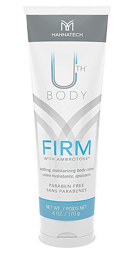 Mannatech Moisturizing Body Cream, Firm with Ambrotose 6oz. Moisturizer for Dry Skin, Refresh, Hydrates, and Softens Whole Body, Mild Formula, Paraben-Free, Moisturizing Cream For All Skin-Types