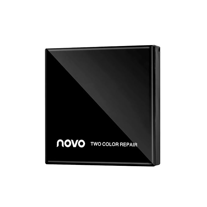Novo 2-in-1 Contour & Highlighter Palette - Silky Smooth, Fade-proof, Natural Finish, Easy to Blend, Infused with Jojoba Oil, Mica & Innovative Powder for Flawless Sculpting and Radiance