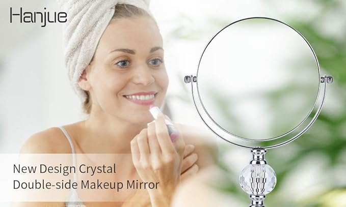 M020 360 Swivel Vanity Mirror - Double Sided, 1X/5X Magnifying, Adjustable