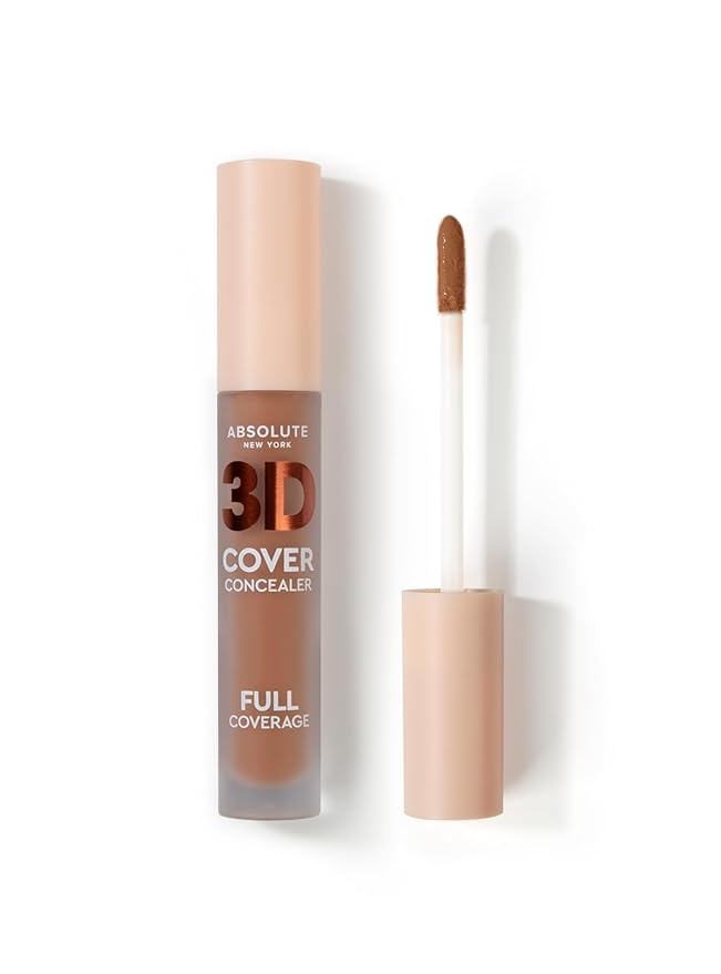 Absolute New Yor 3D Cover Concealer, Full Coverage Concealer for Flawless Skin, Long-Lasting Formula, Ideal for Concealing Imperfections