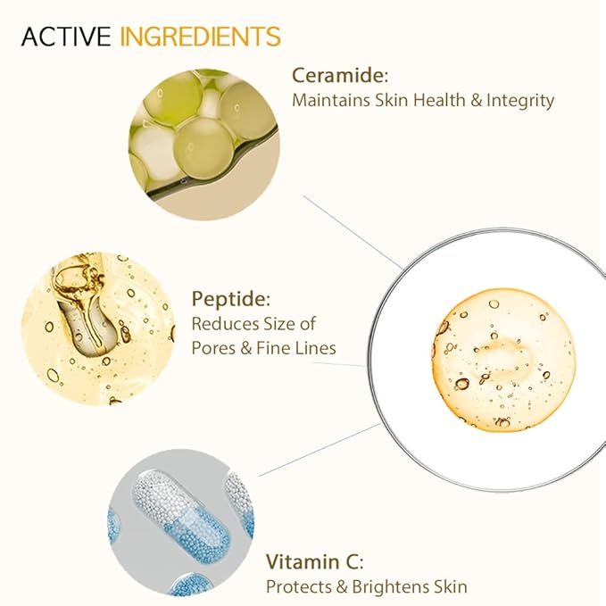 #OOTD Ceramide Brightening Sheet Mask For Face, Moisturizing, Anti Aging Ceramide, Peptide, Vitamin C, EVE Vegan 10EA