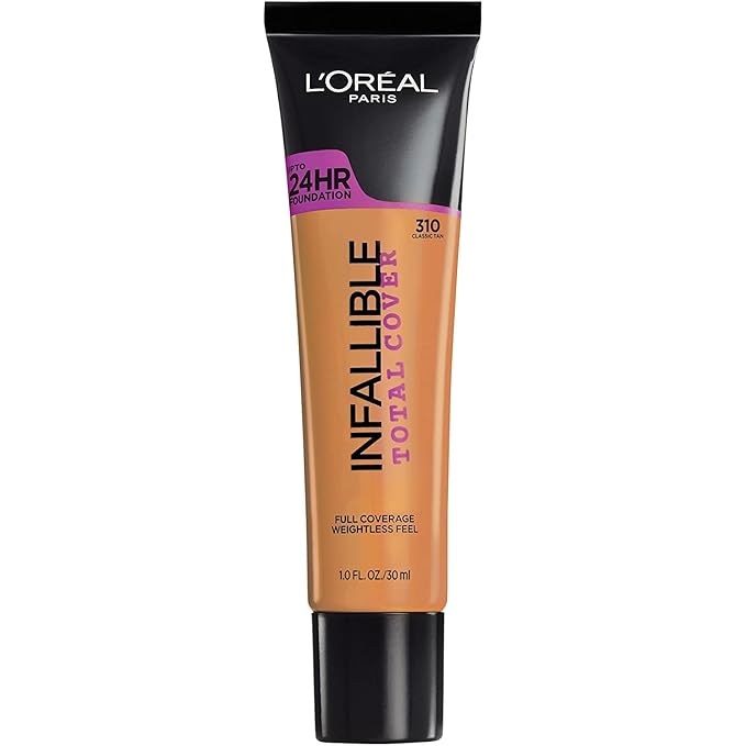 L’Oréal Paris Infallible Total Cover Foundation, Classic Tan, 1 fl; oz.