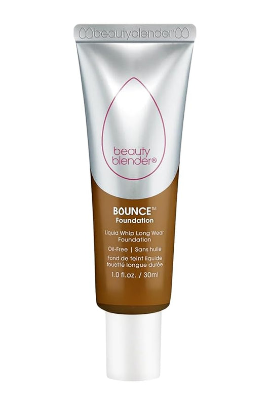 Beautyblender Bounce Liquid Whip Long Wear Foundation, Full Coverage Natural Matte Makeup Foundation, Oil Free 24 Hour Wear, 4.45 N Deep Bronze Version 2.0