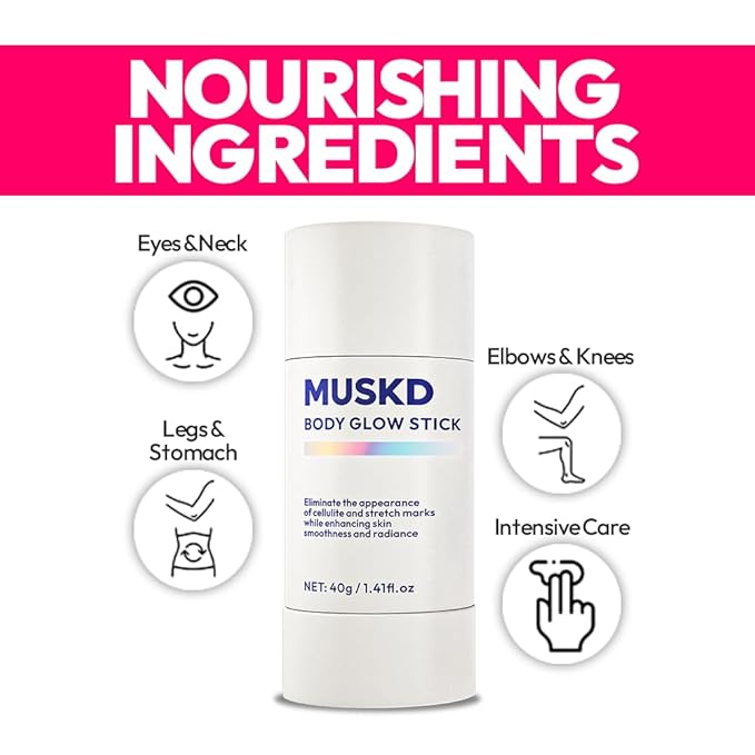 Body Glow Stick - Retinol Body Cream, Body Glow Wand, Body Lotion for Dry Skin - Vitamin E & Antioxidants for Hydration - 40g / 1.41 fl oz